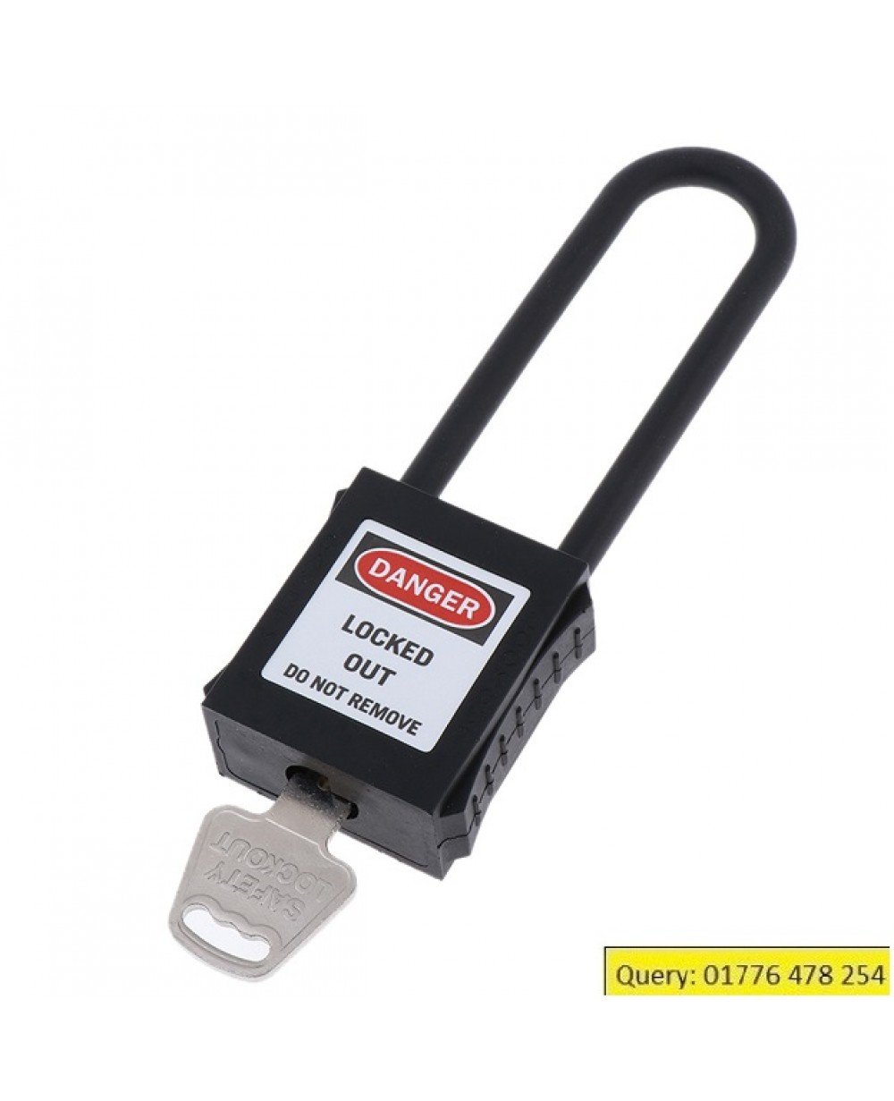 Safety Lockout/Tagout Padlock Alike Nylon Shackle Length: 76mm