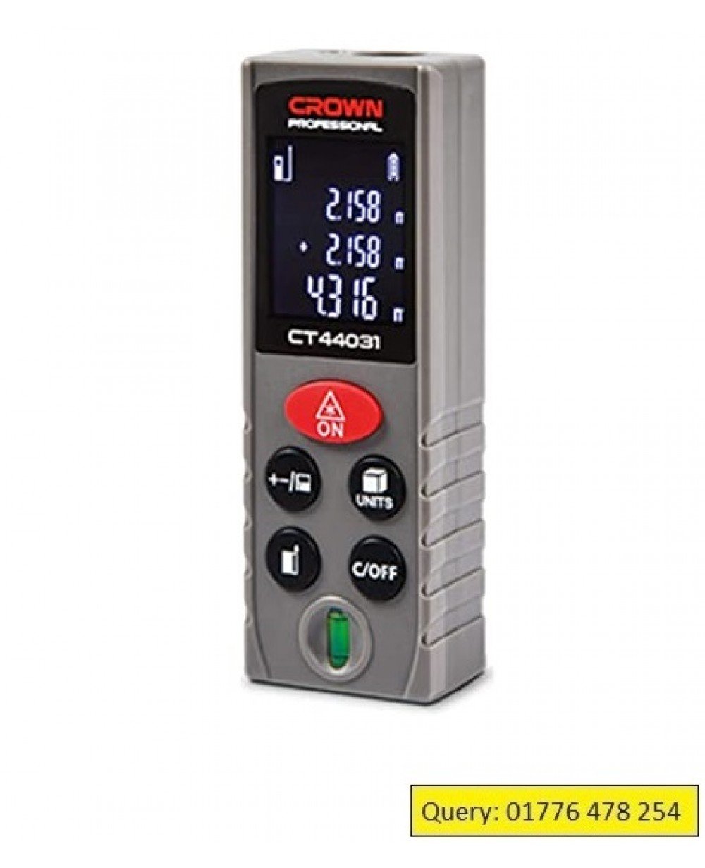Crown Digital Laser Distance Meter 40M