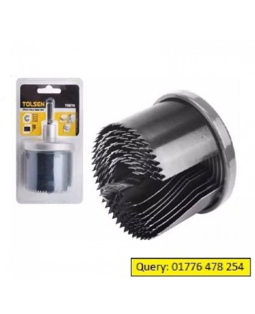 TOLSEN Heavy Duty 7pcs Hole Saw Set (25mm-1 inch)