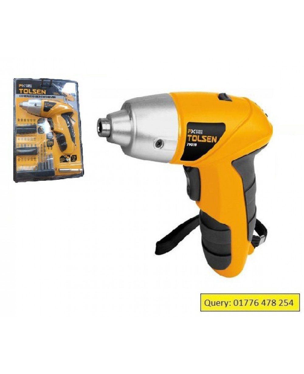 TOLSEN Cordless Screwdriver with 24pcs Accessories