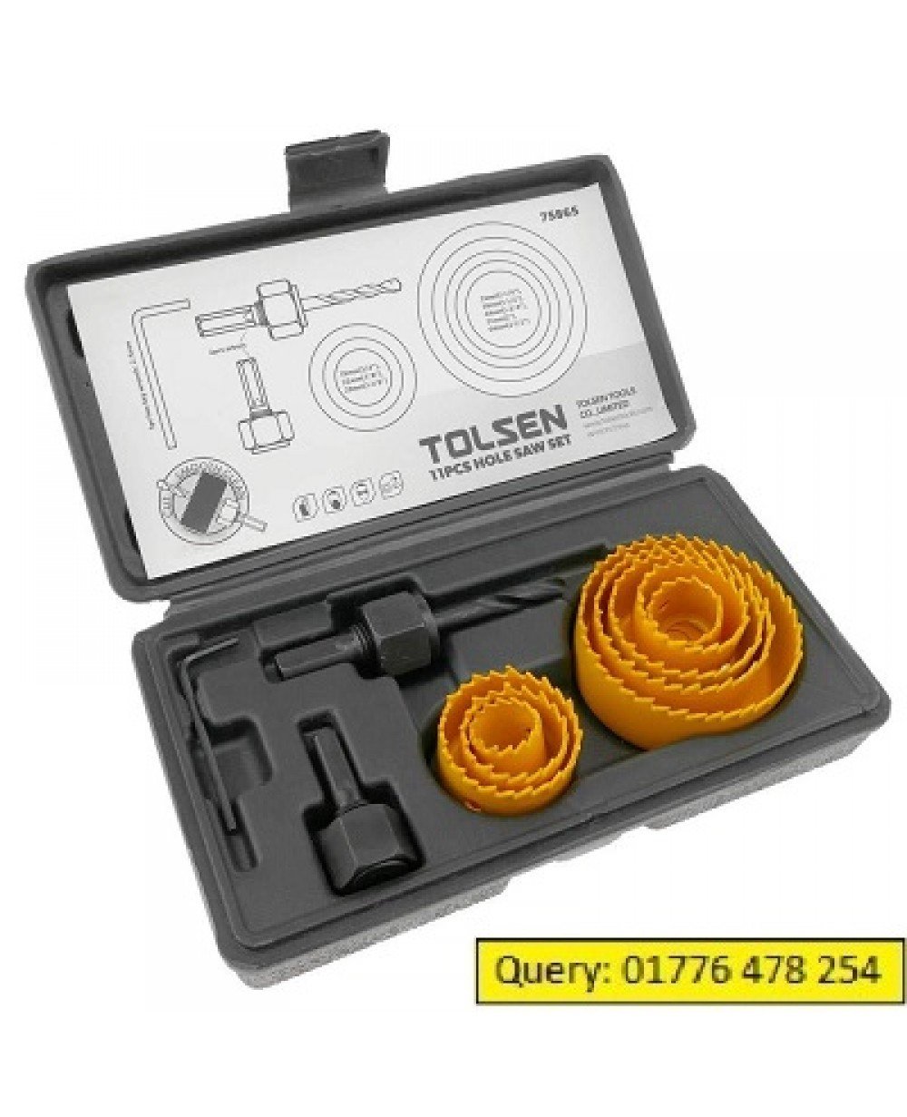 TOLSEN Hole Saw Set 11pcs