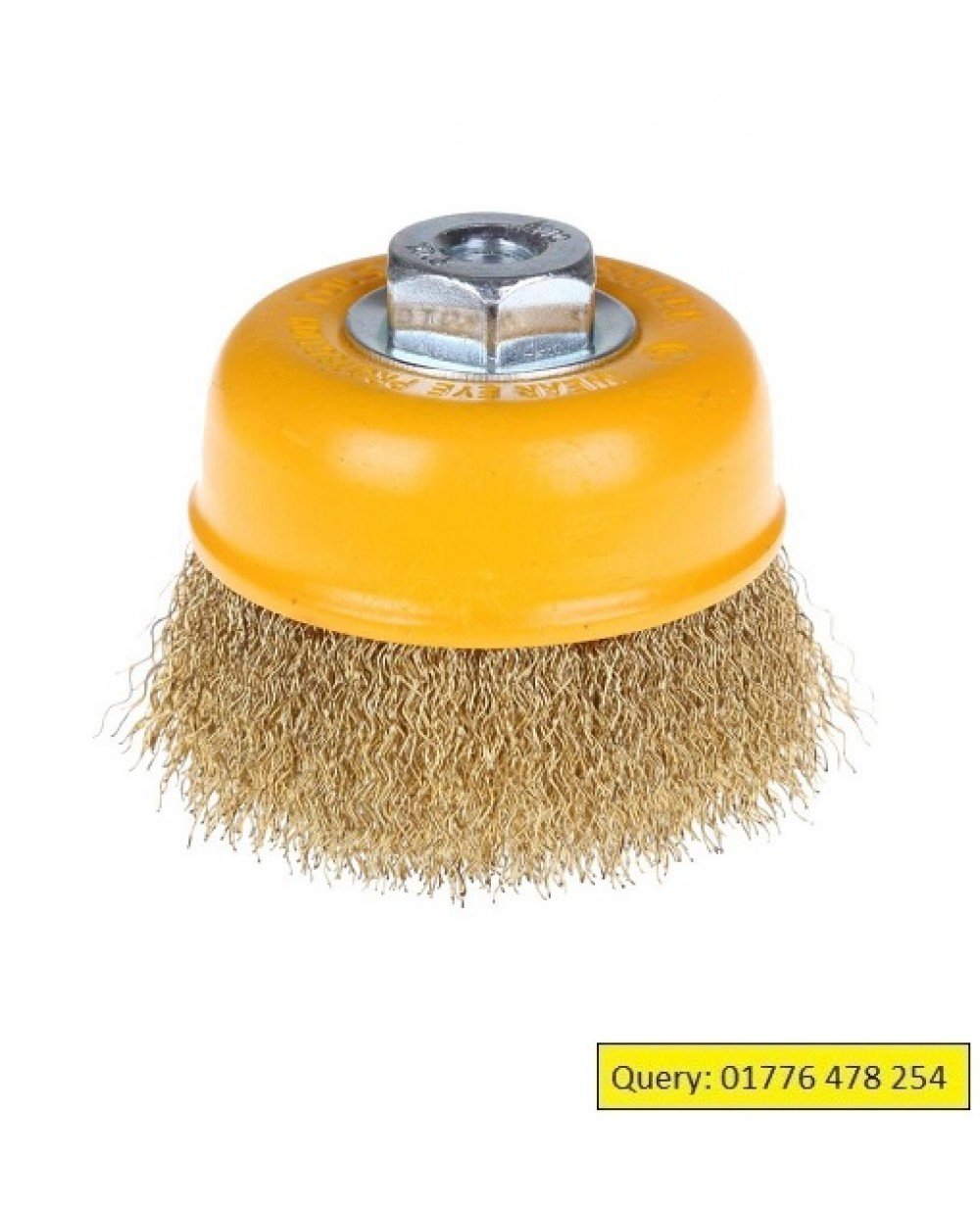 TOLSEN Industrial Cup Wire Brush with Nut