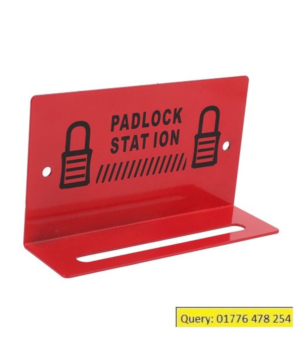 Padlock Station Alloy Steel Tagout Storage 10"