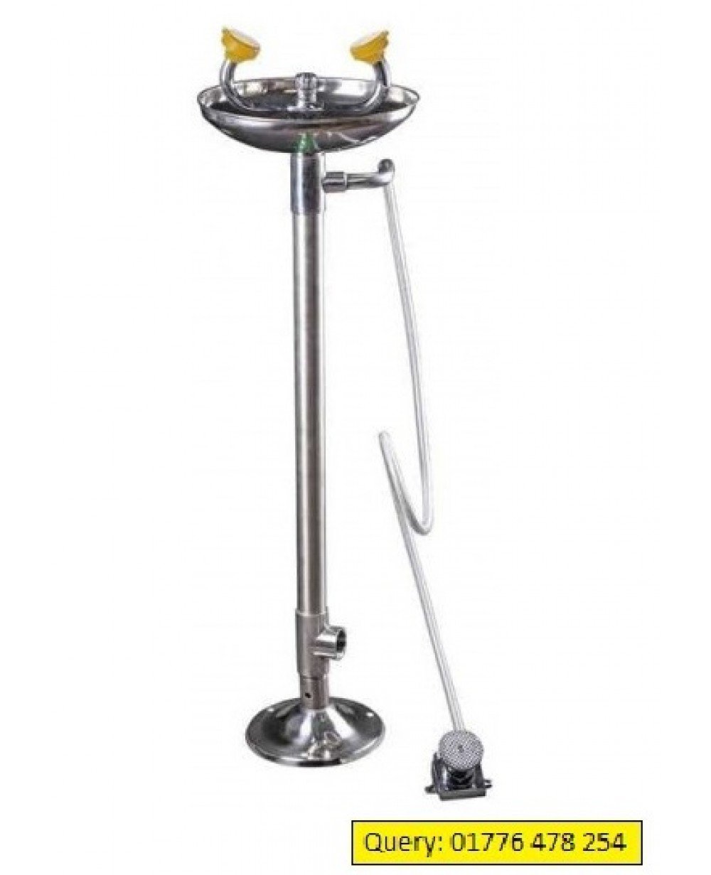 SS Foot Peddle Operated Eye Wash Station