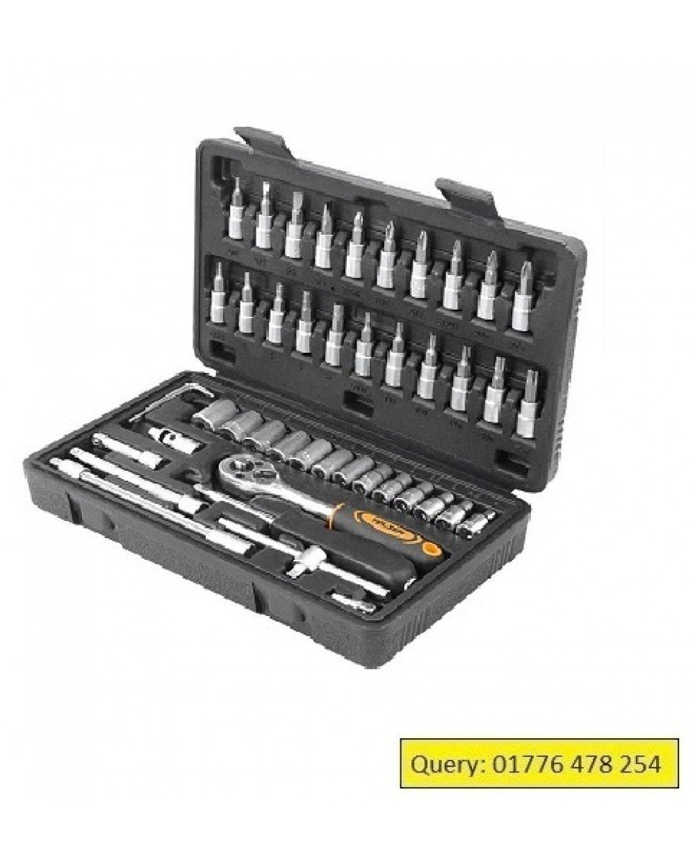 TOLSEN 46pcs Socket Ratchet Wrench Set Industrial Series