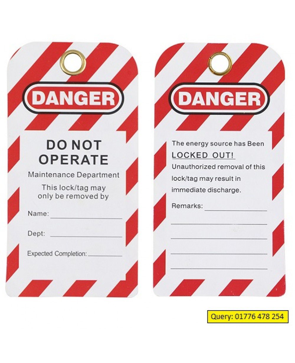 Safety Lockout Tag