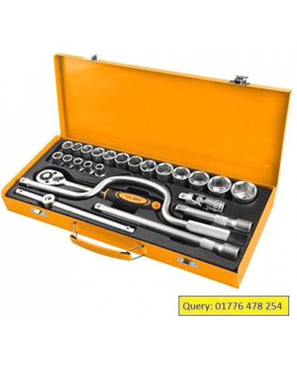 TOLSEN Socket Set 24pcs with Steel Case